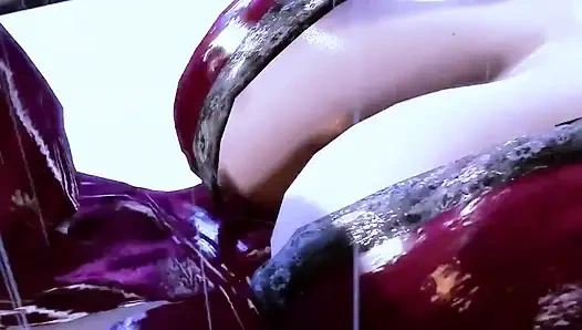 Güzellik warior ve iki polis sikişiyor - hentai 3d 17