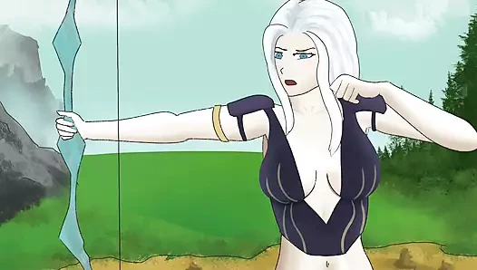 Albedo'nun ıslak oral seksi - overlord