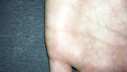 Eller yakın çekim, avuç içi yakın çekim, her iki eline boşalma