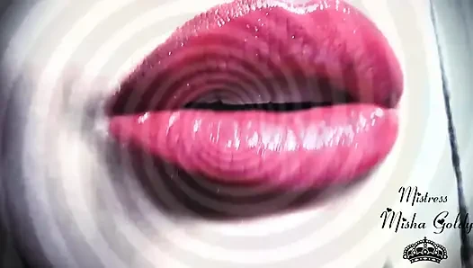 Pembe parlak sihirli dudaklarım