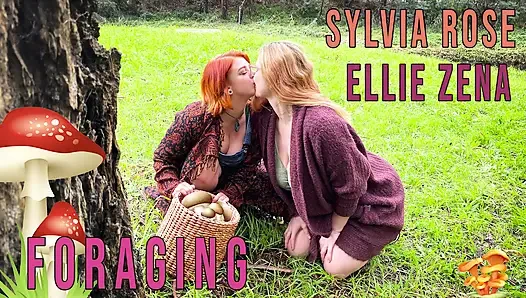 Büyük memeli lezbiyenler mantar seçiyor ve sikişiyor