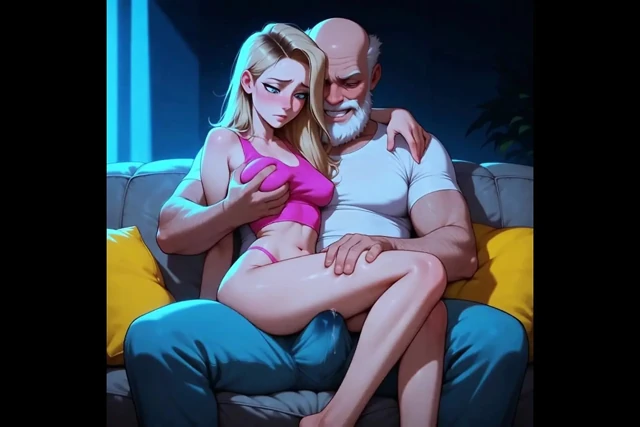Üvey babam ile film gecesi (yapay zeka tarafından oluşturulmuş)