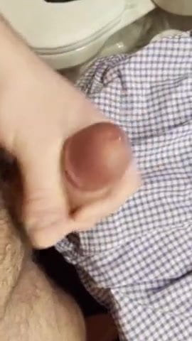 Thick cock jerk off and cum