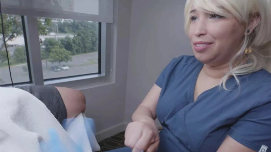 Hemşire mavi boşalma kliniği