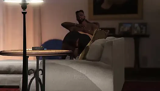 GTA 5 Franklin ve Amanda Michael'ın evinde tam 35 dakikalık film