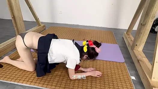 Denizci üniformalı jk+ eğitimi + kırbaçlama