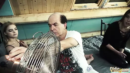 2 azgın gençler var harika hardcore yaşlı ve genç üçlü