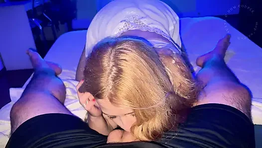 Stepsis Tests New Sweet Cream During Blowjob & Gets A Creampie