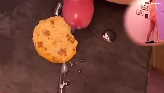 Duvar deliği baba kurabiyeye boşalıyor - ve bundan daha fazlasını yutıyorum