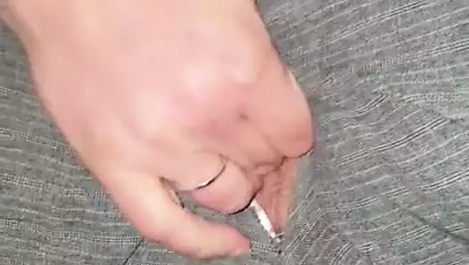 amatör parmak ile yırtık pantolon