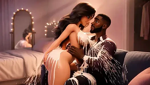 Ep9-From Chubby & Ignored to Curvy Cock Tease-Wife in Emerald Micro Bikini With a handsome black man