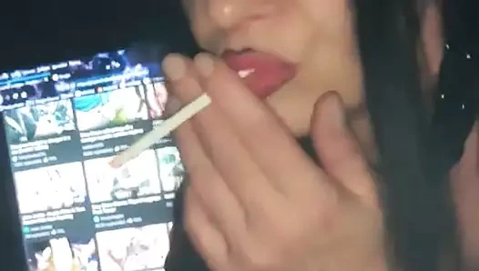 Deri içinde süper ateşli oral seks