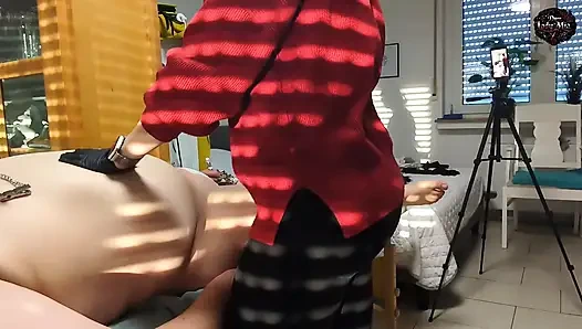 DomLadyMia-SlaveOfM köle için kırmızı şortlar bölüm 7