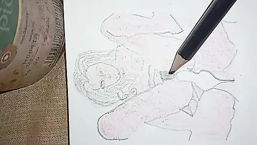 Gerçek kız kardeşim sikişiyor çizim sanatı Hintli ateşli kız kardeş