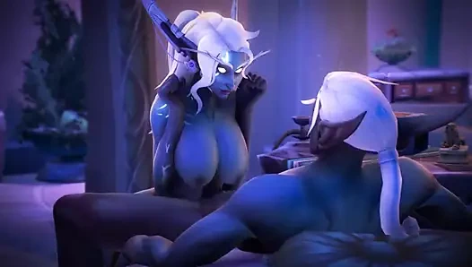 Kötü sesin en iyi animasyonlu 3 boyutlu porno derlemesi 408