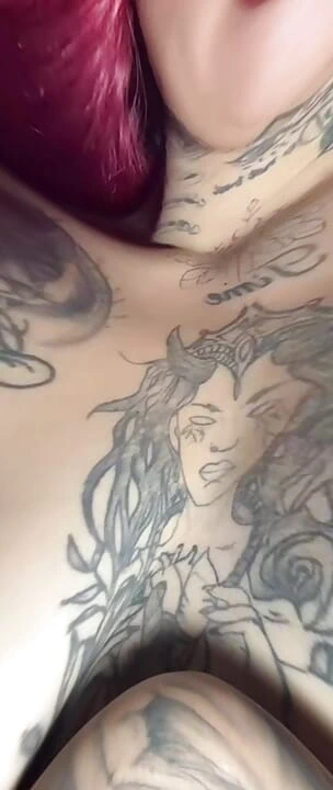 Redhead shows her tits to her stepfather