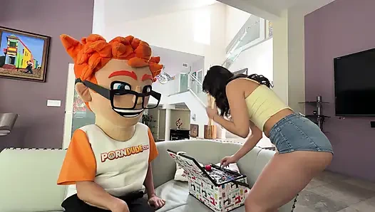 My Sexy Seamstress Luxe LA Fox Gave Me Footjob Doggystyle and a Big Cumshot on PornDudeCasting