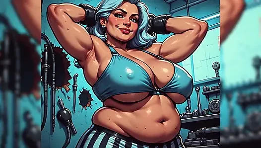 Seksi kadınlar boxercise art