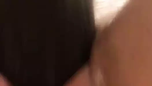 Kahrolası eş ile canavar siyah yapay penis orgazm