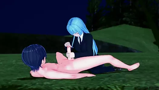 Kasumi miwa horoz sürmek ve ormanda creampied alır : jujutsu kaisen hentai