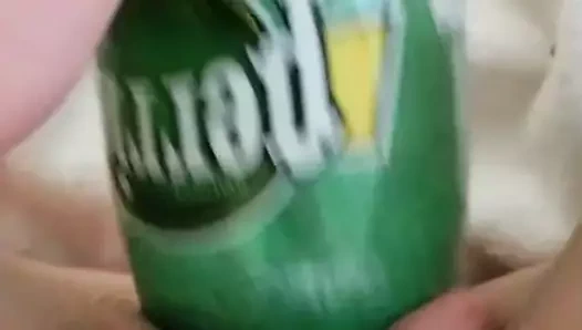 lanet benim kedi ile bir perrier şişe