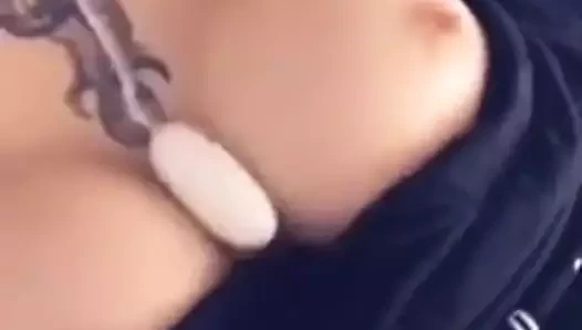 Sıcak sarışın şerit &amp; mastürbasyon