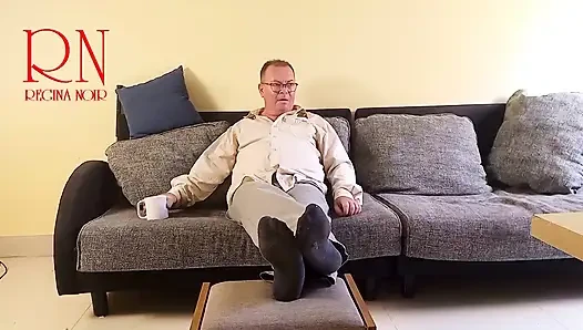 Fucking the maid while the wife is away! Cheating husband.  Betrayed wife. scene 3