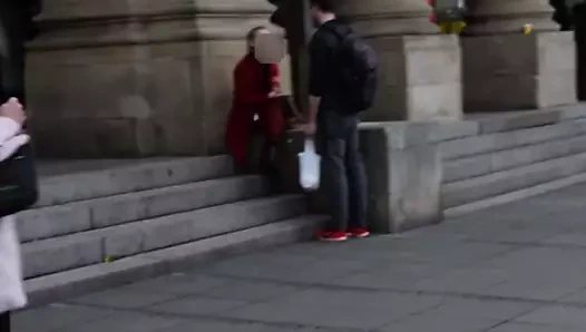 uzun boylu alman züppe alır yukarı Brezilya sarışın