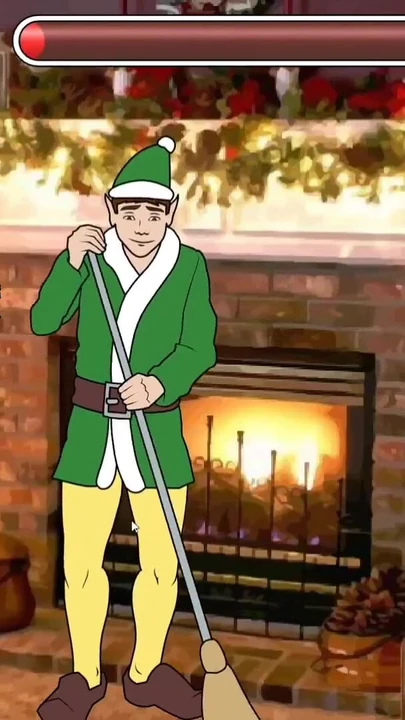 Unfaithful Mrs. Claus - Time to sneak around Santa to sick on tits and fuck her pussy | Clip 1