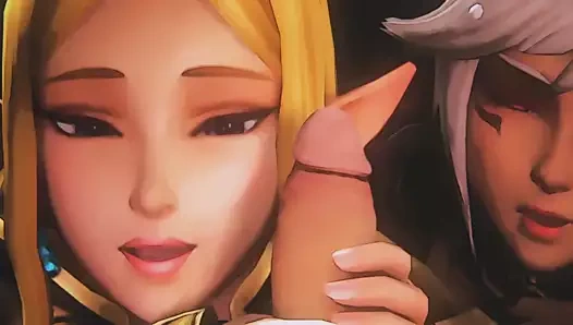 Link alır onun dev çük emdi tarafından cia ve zelda