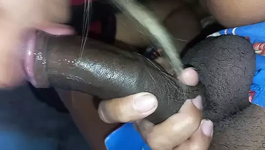 Yetenekli bir zenci adamdan sperm elde edene kadar ilk porno videom emiyor