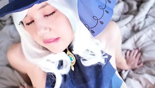 Furina itaatsiz yakalandı ve iyi bir cinsel ilişkiyle cezalandırıldı