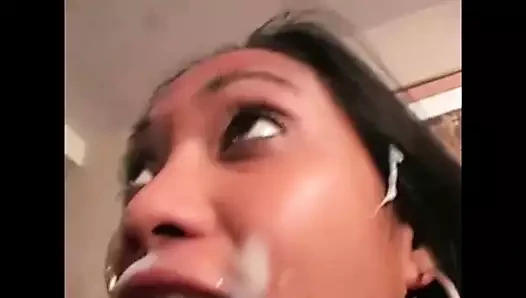 Asya loni kalın yüz ve banyo temizleme