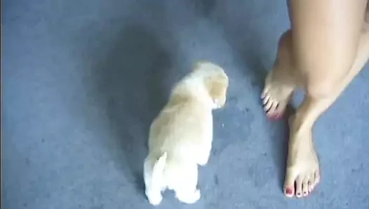 Benim adım Sarka - doğal memeli teşhirci sarışın model