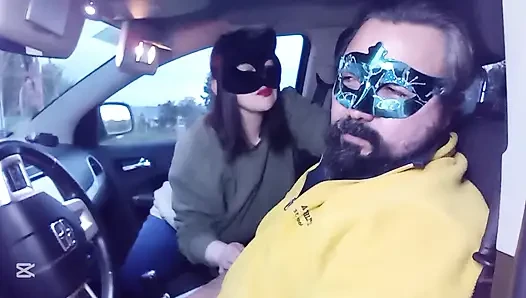 Arabada yüze tokat atma