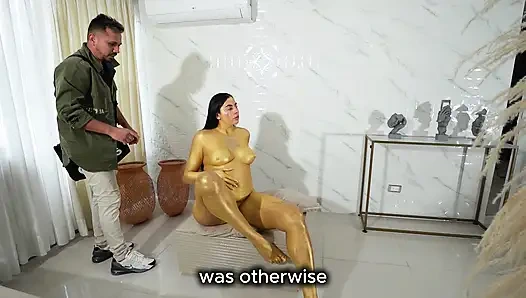 Müze Soygunu Altın Heykellerle Sıcak Sikişmeyle Sona Erdi