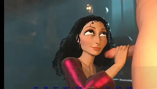 Uzun kıvırcık saçlı anal