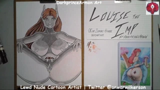 Darkprincearmon sanatında imp louise boyama