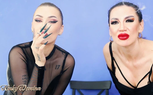 Aşırı stiletto nail ile sigara içme asmr