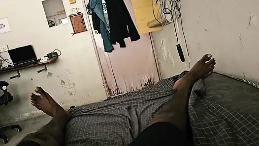 Sabah ilk kez siyah mol yarak yağ fap masajı yaptırıyor