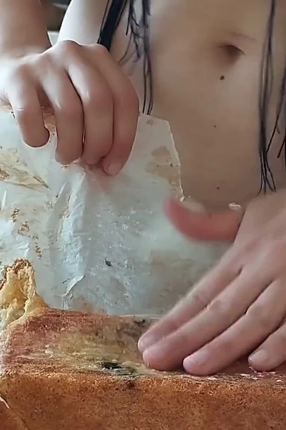 Hot Wife Prepares Naked Food in the Kitchen. Amateur Wife with Hairy Pussy, Big Tits, Big Ass.