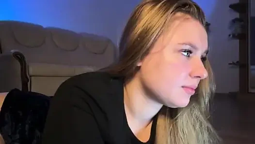 Jucielussie bouncing natural tits and fingering in doggystyle