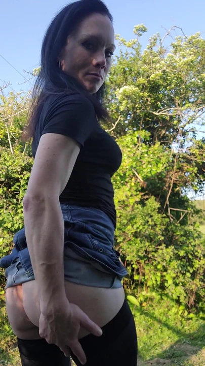 Captivating moment from "Public cum: countryside pussy play makes me squirt"