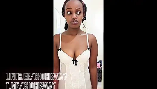 Büyük yuvarlak götlü 20 yaşındaki zenci kız yarak emiyor ve uzun yaraklı siyah bir adam tarafından sikiliyor ve bunu çok seviyor, ayrılıyor