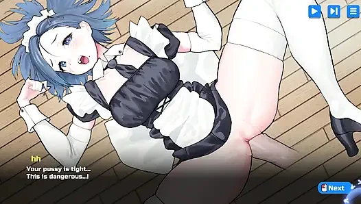 Hentai oyunu, ofis çalışanı en ateşli fantezilerini keşfetmek için flört uygulamasını kullanıyor bölüm 3