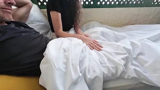 Otel Balkonumuzda Büyük Yarağını Azdırıyor