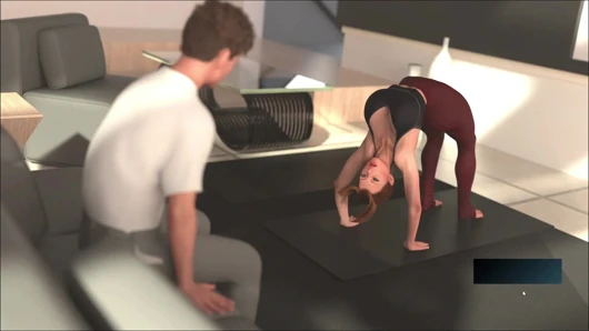 Stepson Massaging His Stepmom And Rubbing Her Pussy In Living Room Caught By Stepsister