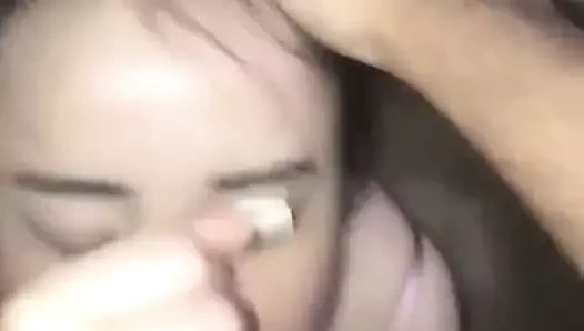 Asyalı yüze boşalma