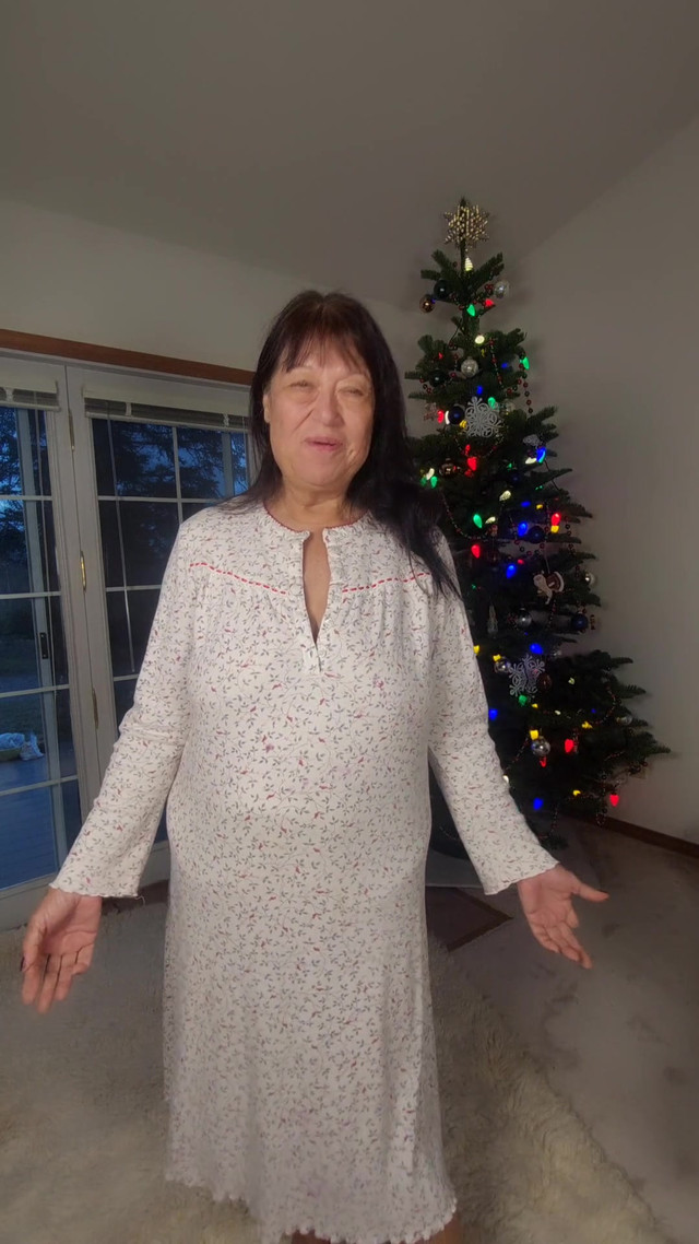 Wearing My Granny Gown as It Is That Time of Night to Dance, Masturbate & Have Orgasms to Relax