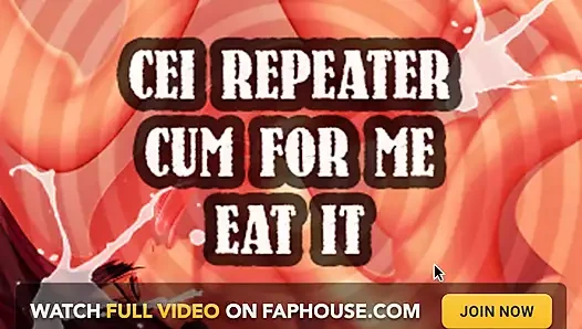 Sadece ses - cei tekrarlayıcı benim için boşal ve onu ye kadın kılıklı